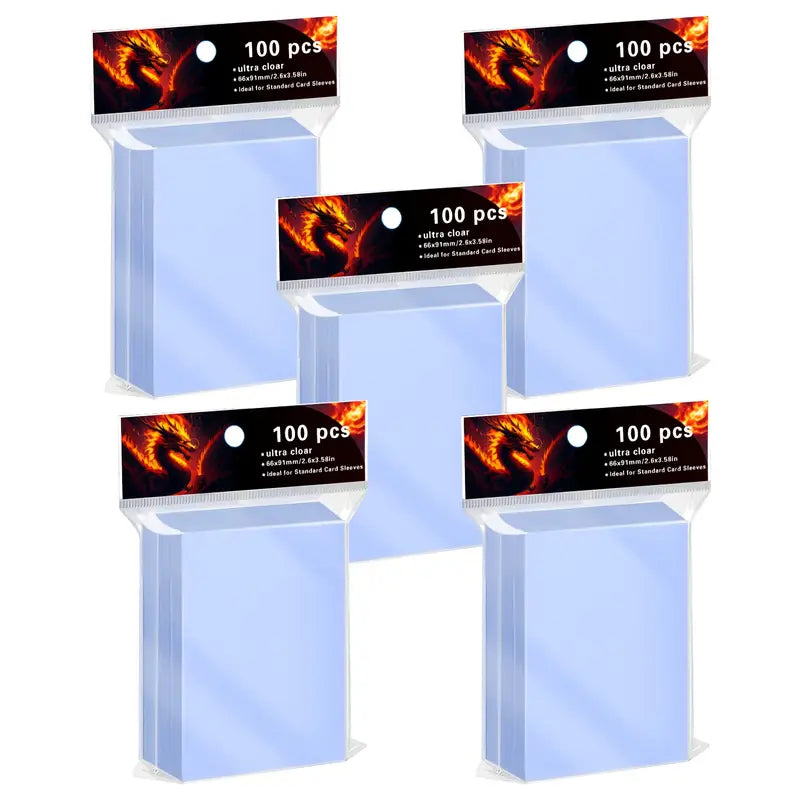 Protections transparentes souples (100 étuis)